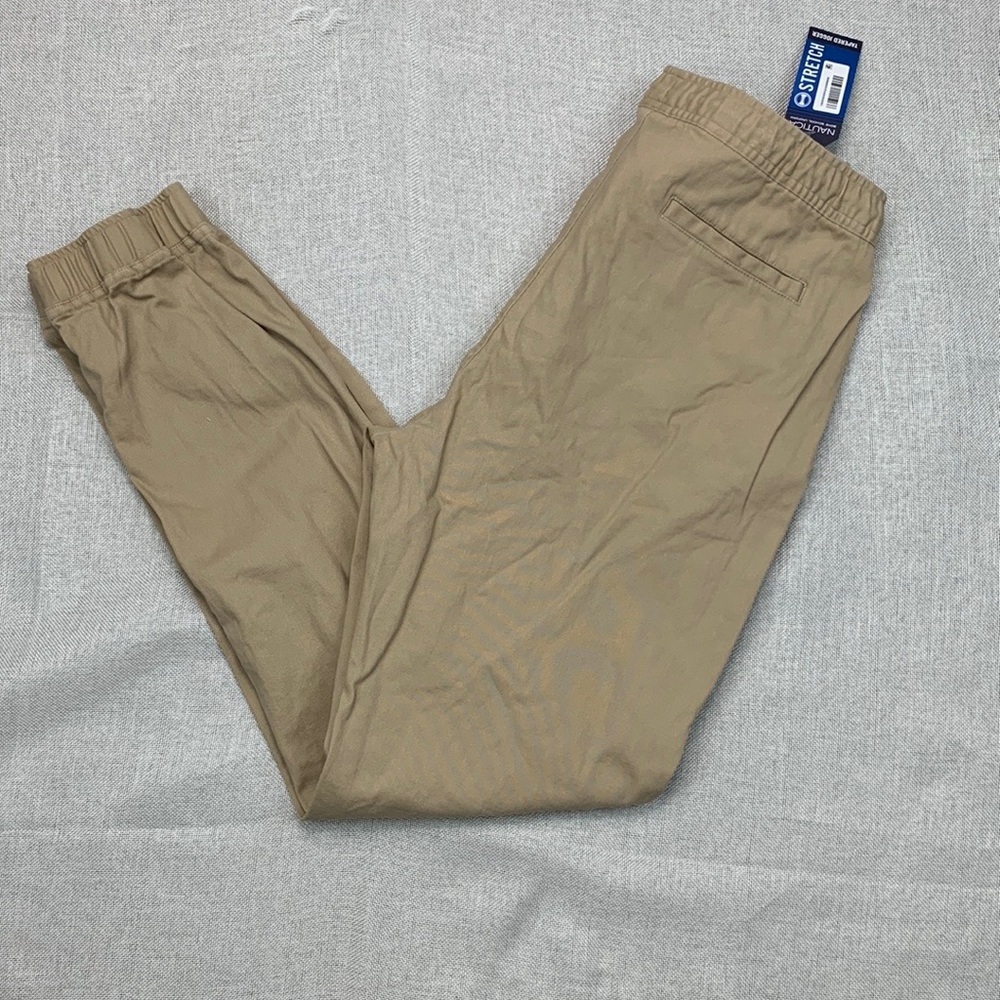 NAUTICA Big Boys Uniform Evan Tapered-Fit Stretch Joggers Size M(10/12)